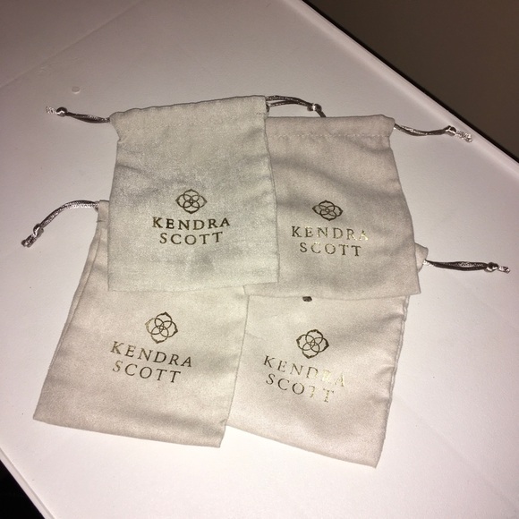 Kendra Scott Jewelry - 4 kendra scott ks jewelry pouches bags storage fabric